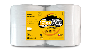 Papel Higiénico 4 rollos de 50 mts