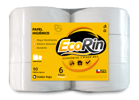 Papel Higiénico 6 rollos de 90 mts