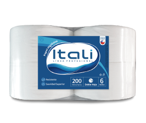 Toallas de Papel Itali 200 metros, 6 rollos