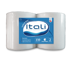 Toallas de Papel Itali 150 metros, hoja simple