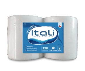 Papel Higiénico Itali 190 metros, hoja simple