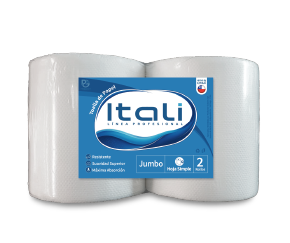Toallas de Papel Itali Jumbo, hoja simple